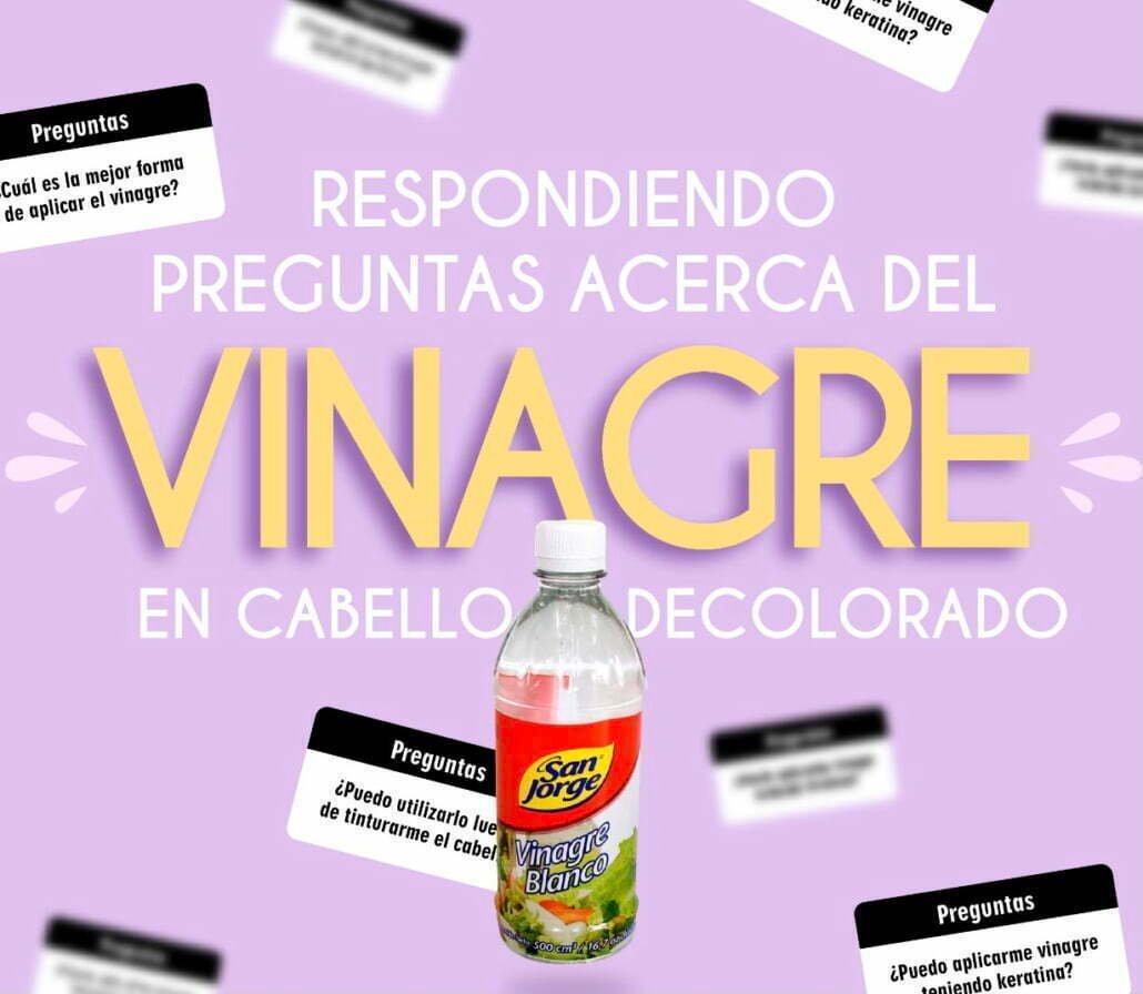 ¿Cómo recupero mi cabello decolorado con vinagre?