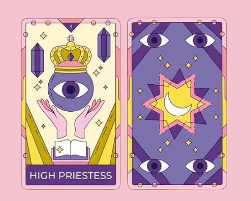 Arcanos mayores, Loco, Mago, Sacerdotiza