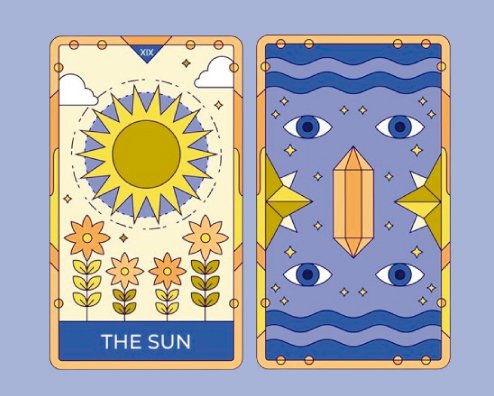 Arcanos Mayores, Luna, Sol, Juicio y Mundo