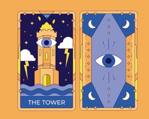 Arcanos Mayores, Diablo, Torre, Estrella